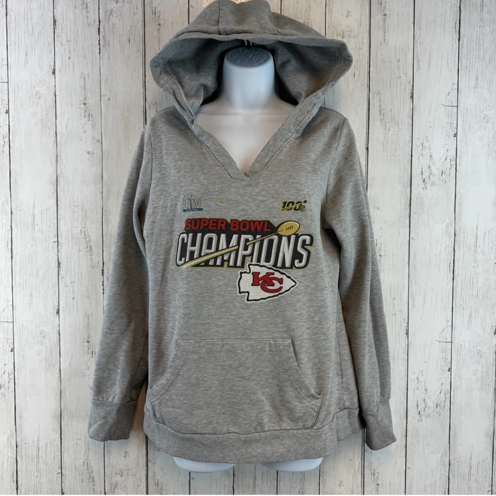 Kansas City Chiefs NFL Fanatics Super Bowl LIV Champions Hoodie Size Medium